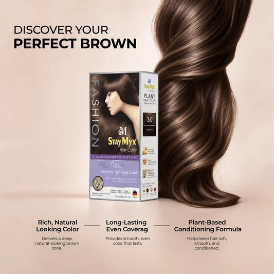 StayMyx 3/0 Dark Brown Hair Color – Rich Natural-Looking Color