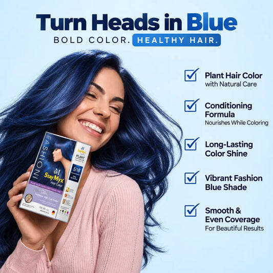 StayMyx 5/18 Deep Blue Hair Color – Bold Color & Healthy Hair