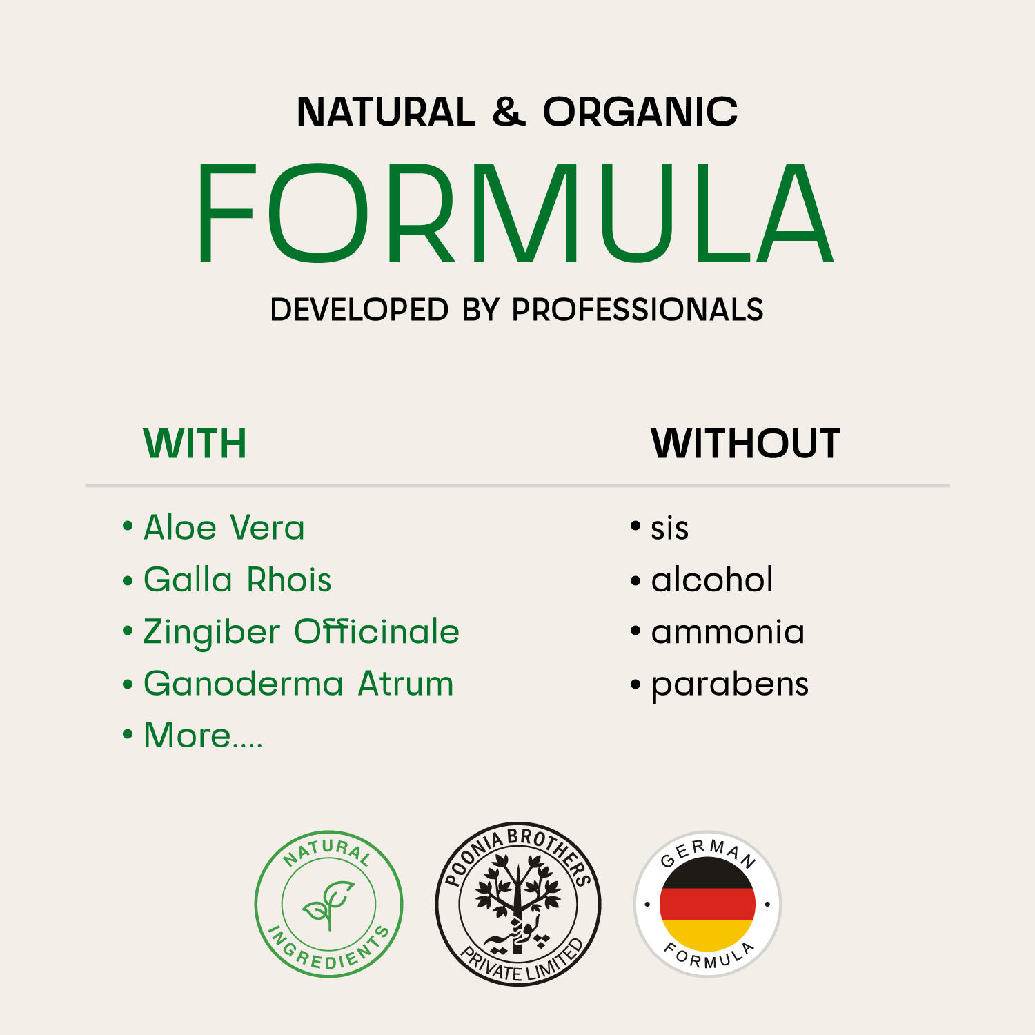 StayMyx Natural and Organic Hair Color Formula by Poonia Brothers, Ammonia and Parabens Free Professional Dye with Aloe Vera and German Technology for Safe Hair Coloring.